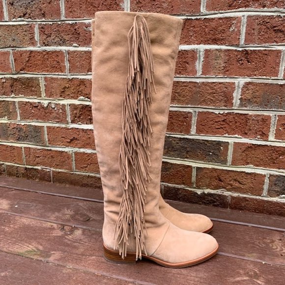 Sam Edelman Josephine Boho Slouch Fringe Boot 7.5 - Picture 13 of 13